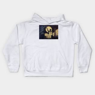 Magic City at Night Kids Hoodie